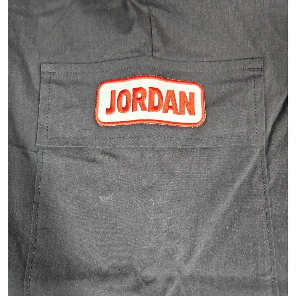Jordan Boys Black Pull On Cargo Pants Size Medium (10/12) NWT
